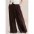 WE Fashion wide leg regular waist broek bruin