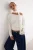 TRENDYOLMİLLA Dames Ecru Gestreept Lang Regular fit Blouses