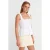 Vierkante Hals Franje Mouwloze Blouse