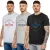 Kruze | 3-pack heren T-shirts met ronde hals en print