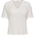 Jacqueline de Yong Jdycamille ss v-neck glitter top j off-white