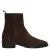 Manfield leren enkellaarzen – bruin