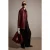 TRENDYOLMİLLA Dames Bordeaux Effen Oversized Trenchcoats
