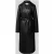 REVIEW Lange jas in leerlook met strikceintuur
