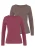 VIVANCE Shirt  bruin / roodviolet