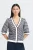 ICHI Gebreid vest ‘ICHArdina ‘  beige / zwart / wit