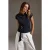 TRENDYOLMİLLA Dames Grijs Effen Mouwloos Getailleerd Blouses