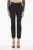 Nylon broek met enkelrits in zwart