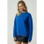 Oversized sweatshirt met ribstructuur en ronde hals