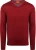 Suitable Merino Pullover V-Hals Donkerrood