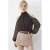 Effen Chiffon Colblouse met Uitsnijding