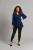Pinky Luipaard Wrap Top – Navy