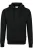 HAKRO Organic Hooded Sweatshirt zwart, Effen