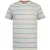 SoulCal Heren T-shirt met strepen en zak, normale pasvorm (Ecru)