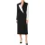 Moschino Balck And White Coat Black