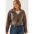 Faux leren cropped jack met sjawlcaller