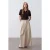 Vrouwen Hoge Taille Wijde Pijpen Crêpe Broek