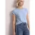 Shirt met boothals en decoratieve tape