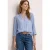 3/4-mouwen blouse met knoopdetail