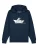 Watapparel Sweatshirt ‘ Astronaut in paper boat ‘  navy / wit
