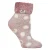 Dames Knuffelige Fluffy Slippersokken met Veer Top