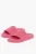 Mat rubberen sliders met Intreccio-motief in roze