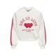 KIDS ONLY GIRL rechtvallende sweater met print – ecru