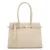 Manfield leren shopper beige