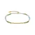 Luxenter 925 Sterling Zilver en Groen Kristal armband afgewerkt met 18k geel goud – Vados