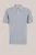 WE Fashion – Heren regular fit gebreide polo – Regular fit – Lichtblauw – Katoen –