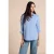 Street One Dames Lange blouse in Blauw