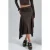 Hoge Taille Leopardprint Asymmetrische Midi Rok