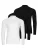 Ragman Shirt ‘Basic’  zwart / wit