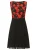 Kraimod Jurk  rood / zwart
