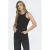 ONLY top zwart rib gebreid