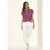 Cecil Dames Shirt met gebreide look en patroon in Roze