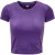 Urban Classics Dames fluwelen kort t-shirt