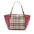 Tweedehands Kleine Haymarket Ruit Canvas en Leer Canterbury Tote