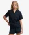 Heritage Broderie Korte Mouw Overhemd Blauw