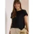 Shirt met boothals in ajour-look