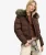 Everest Bomber Jas met Slanke Pasvorm Brown