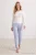 TRENDYOLMİLLA Dames 2-pack Wit Animal print Lang, Regular fit Pyjama- Sets