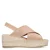 Manfield suède sleehakken beige