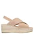 Manfield suède sleehakken beige
