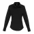 Premier Dames/dames Stretch Fit Poplin Blouse met lange mouwen (Zwart)