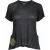Relaxte katoenen top met korte mouwen en decoratieve zakdetails.