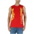 Rode Mouwloze T-shirt met Grafische Print