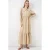 Maxi-jurk met babykraag en knoopsluiting
