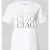 comma T-shirt met print en siersteentjes