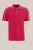 WE Fashion – Heren regular fit polo met structuur en embroidery – Regular fit – Vuurrood – Katoen –